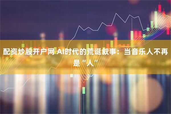 配资炒股开户网 AI时代的荒诞叙事：当音乐人不再是“人”